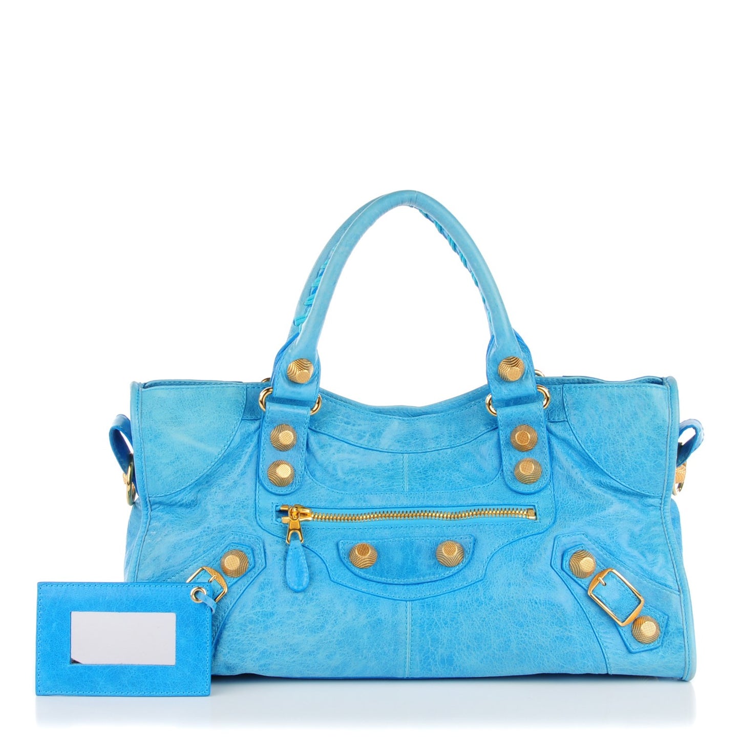 Agneau Giant 21 Gold Hardware Part Time Sky Blue