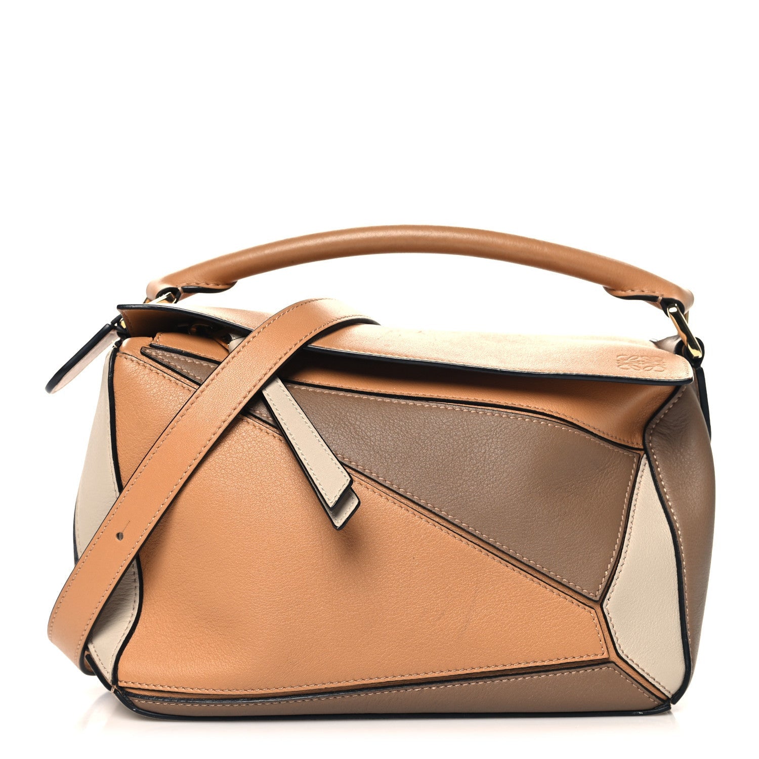 Loewe Calfskin Small Puzzle Bag Warm Desert Mink 1 of 7