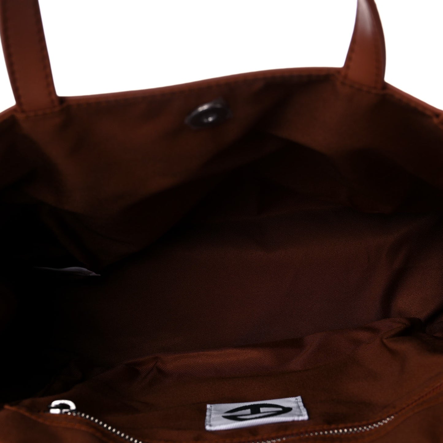 Vegan Leather Medium Shopping Bag Tan