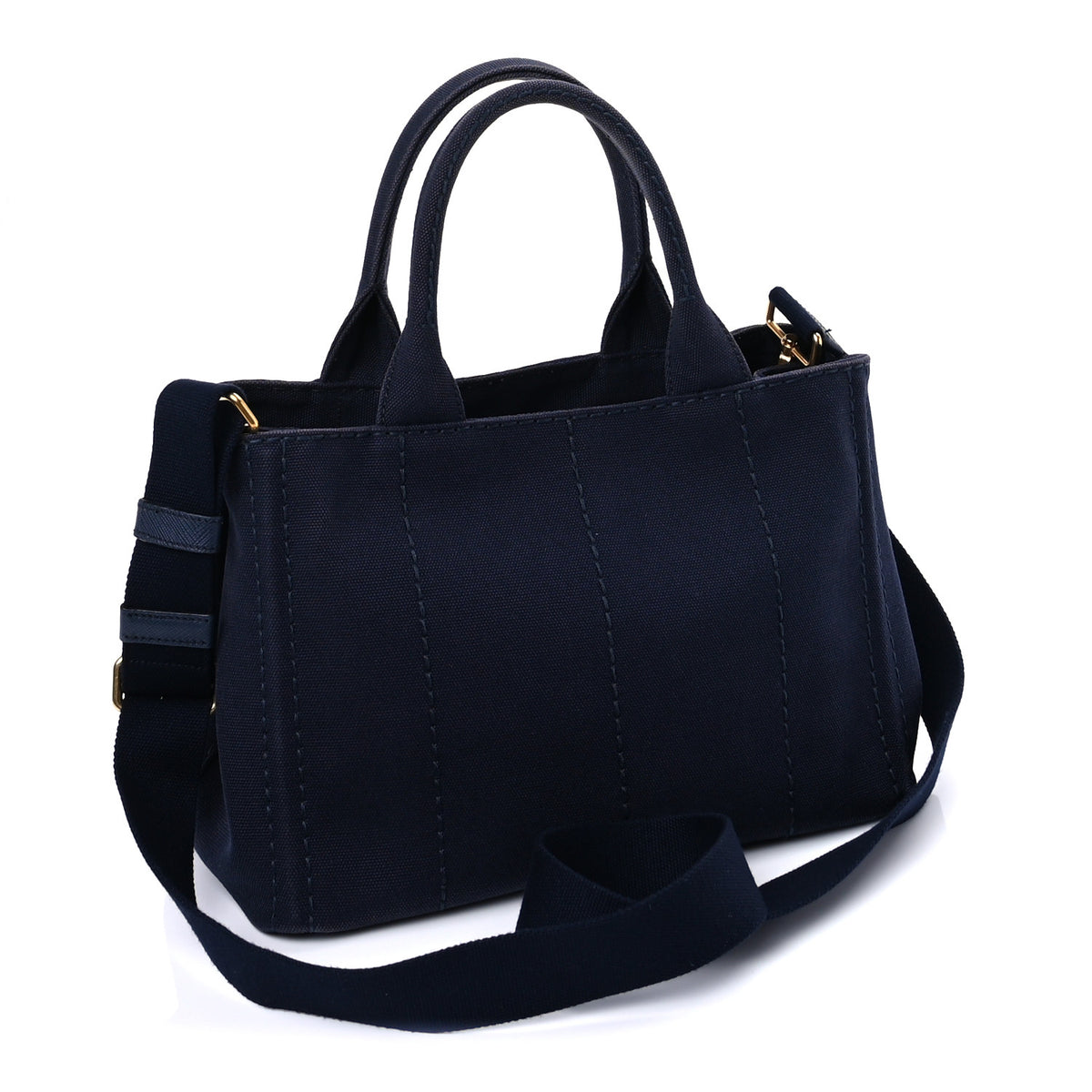 Prada Canapa Small Logo Tote Blue Talco 2 of 8