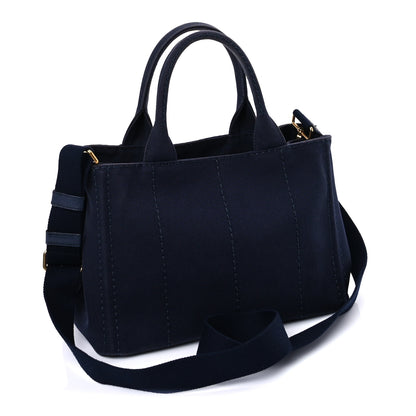 Prada Canapa Small Logo Tote Blue Talco 2 of 8