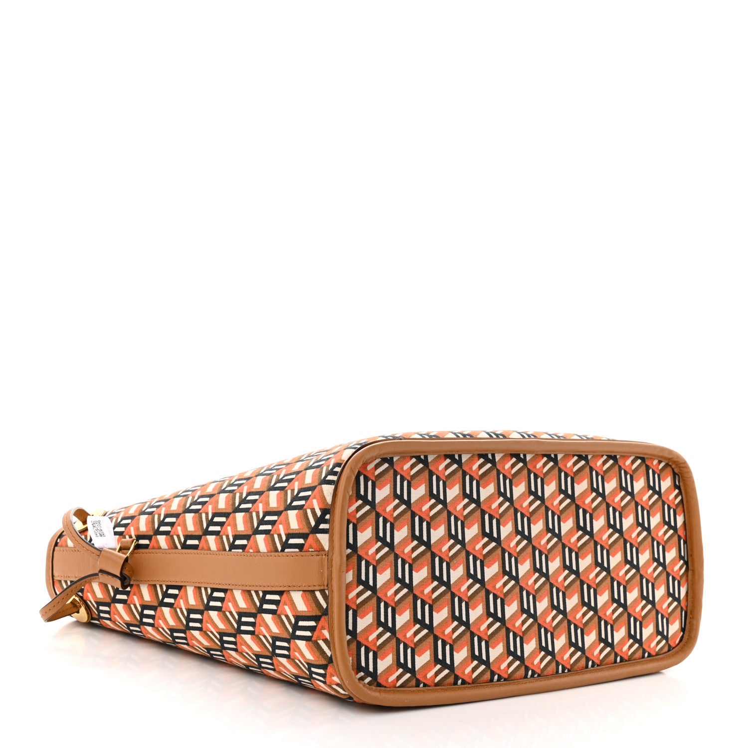 MCM Visetos Small Liz Reversible Shopper Tote Cognac 7 of 17