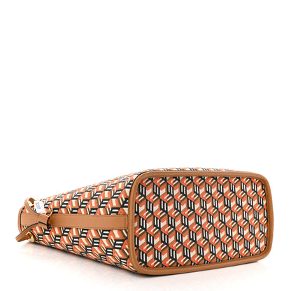 MCM Visetos Small Liz Reversible Shopper Tote Cognac 7 of 17