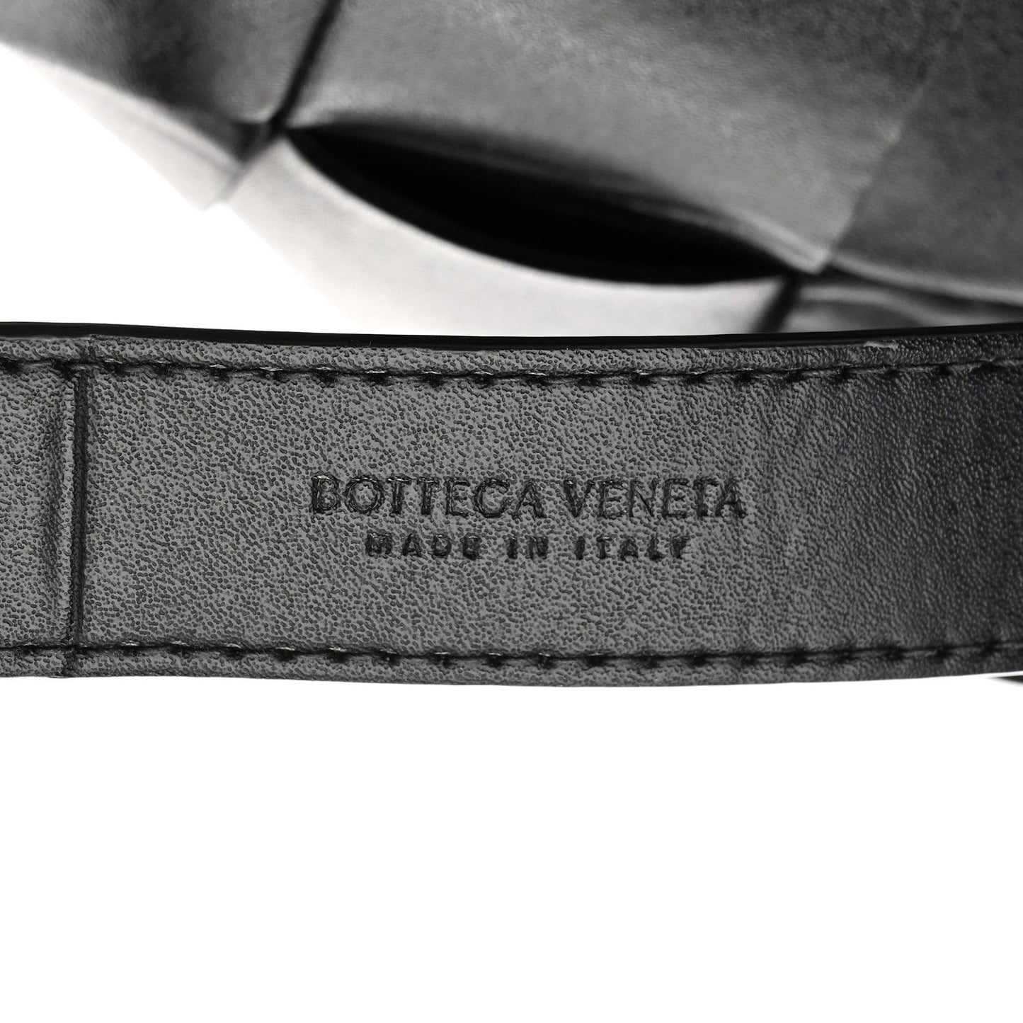 Nappa Maxi Intreccio The Belt Cassette Bag Black