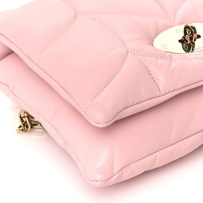 Mulberry Nappa Pillow Quilted Little Softie Bag Pink 14 of 16