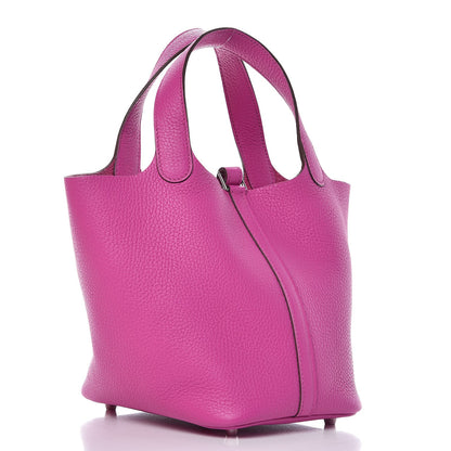 Hermes Taurillon Clemence Picotin Lock 18 PM Magnolia 2 of 10