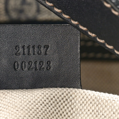 Gucci GG Supreme Monogram Medium Zippered Shopping Tote Navy 7 of 14