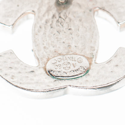 Chanel Pearl CC Earrings Silver 4 of 4