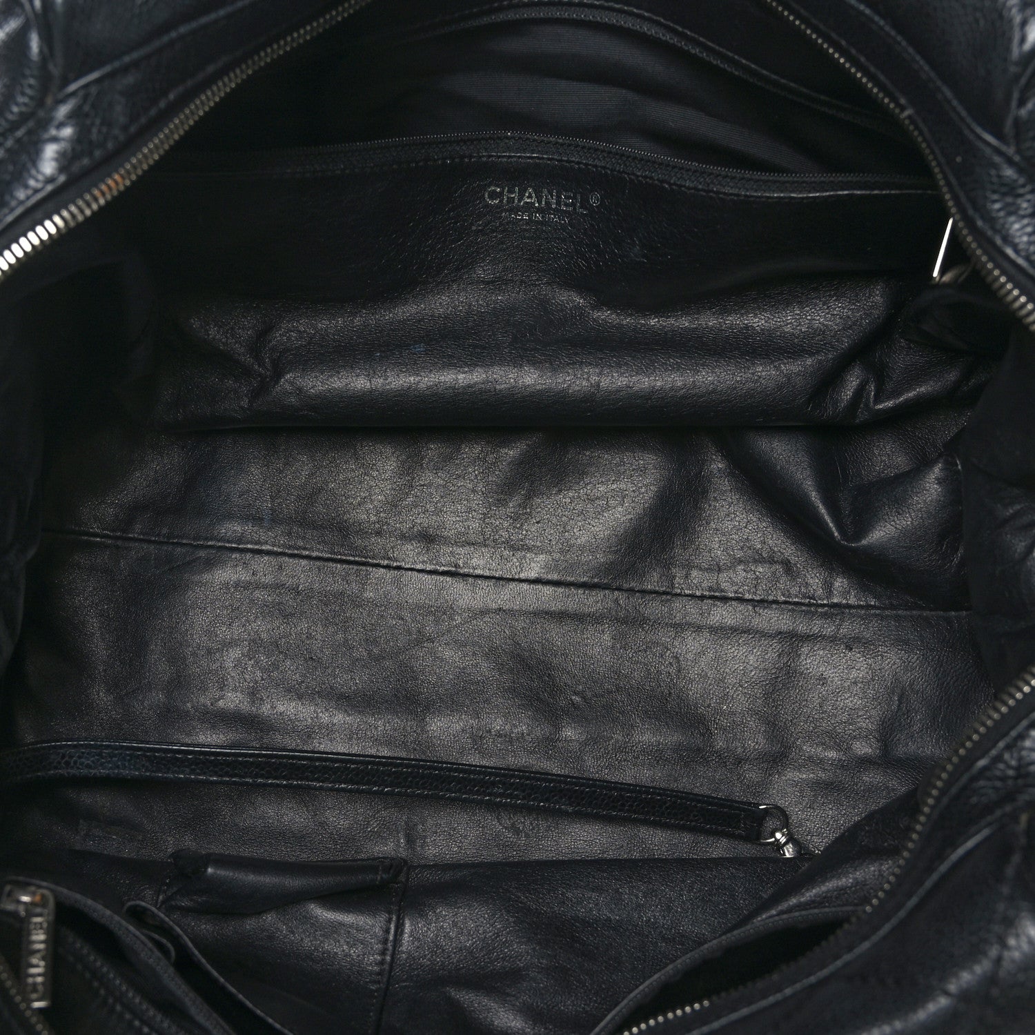 Chanel Caviar Quilted CC Timeless Bowler Black 5 of 12