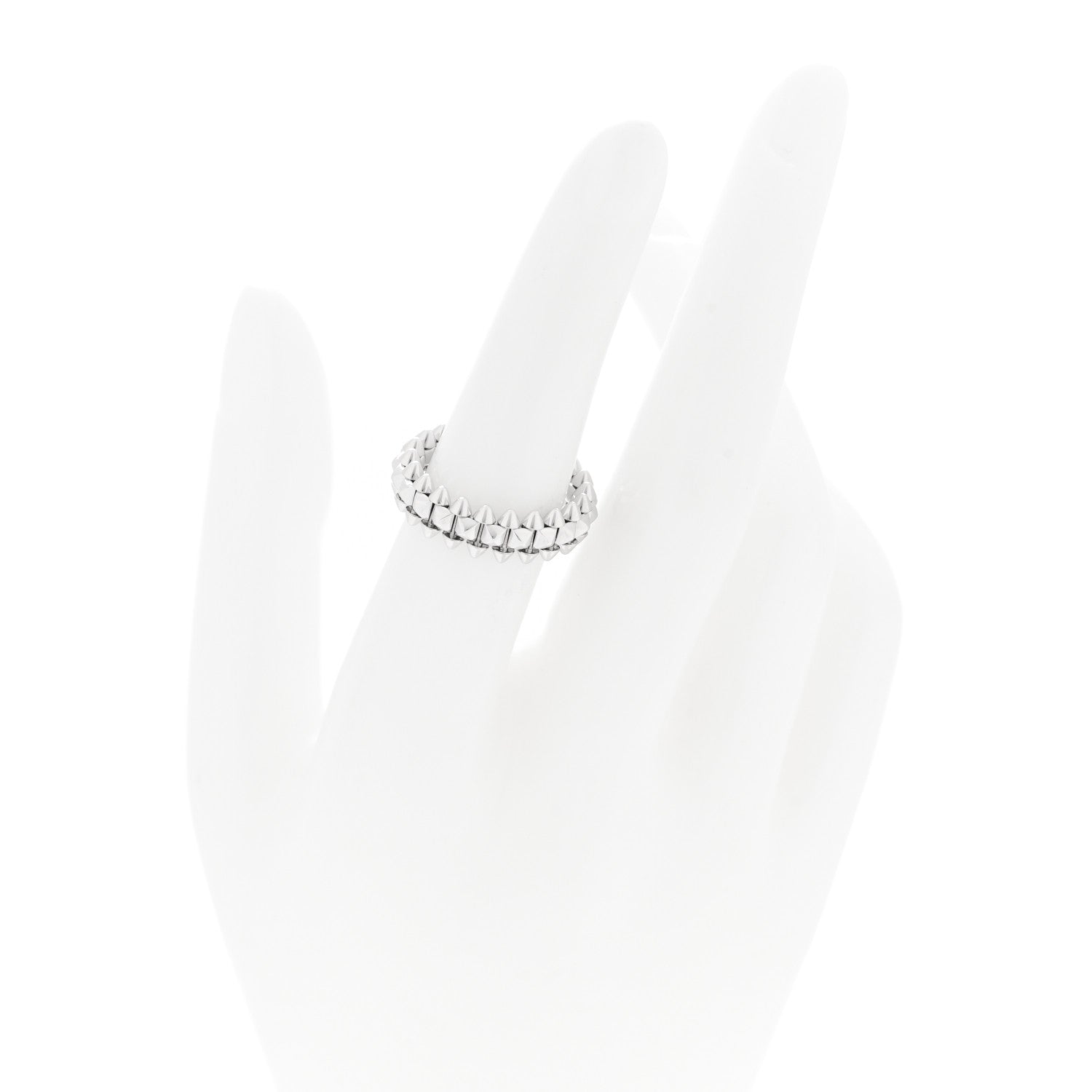 Cartier 18K White Gold SM Clash De Cartier Ring 52 6 2 of 4