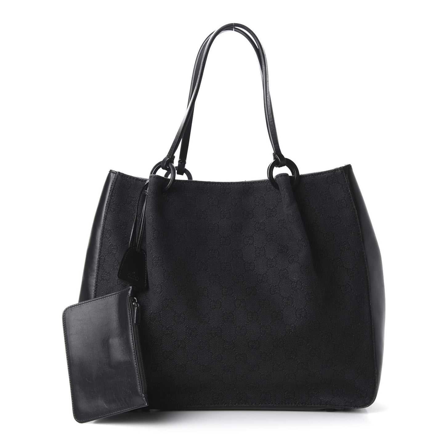 Denim Monogram Tote Black