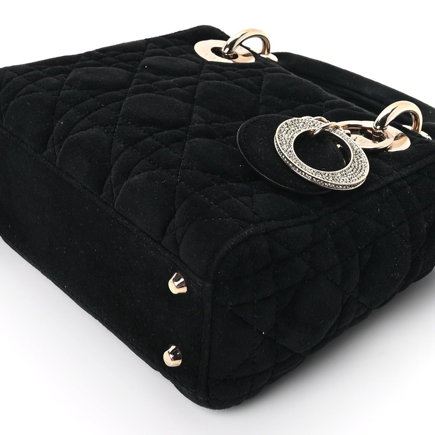 Velvet Mini Lady Dior Black