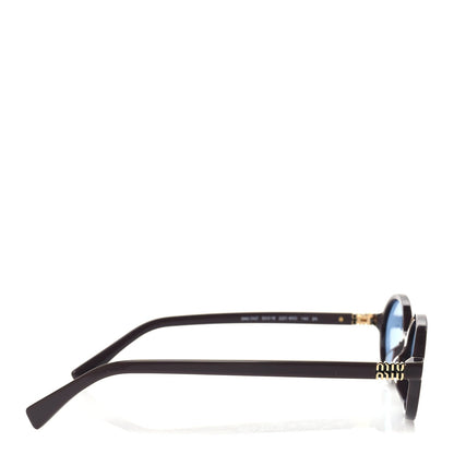 Miu Miu Acetate Oval Regard Sunglasses SMU04Z  Brown 3 of 7