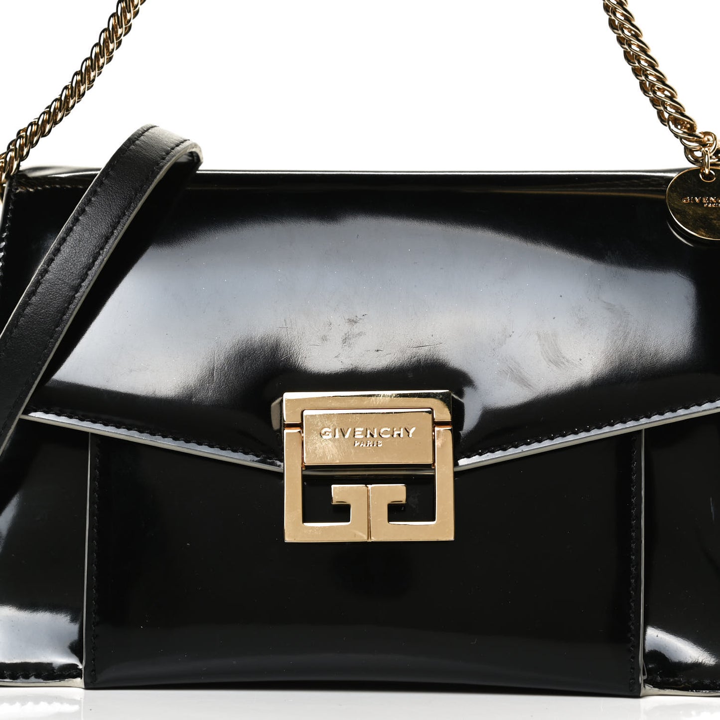 Spazzolato Small GV3 Shoulder Bag Black