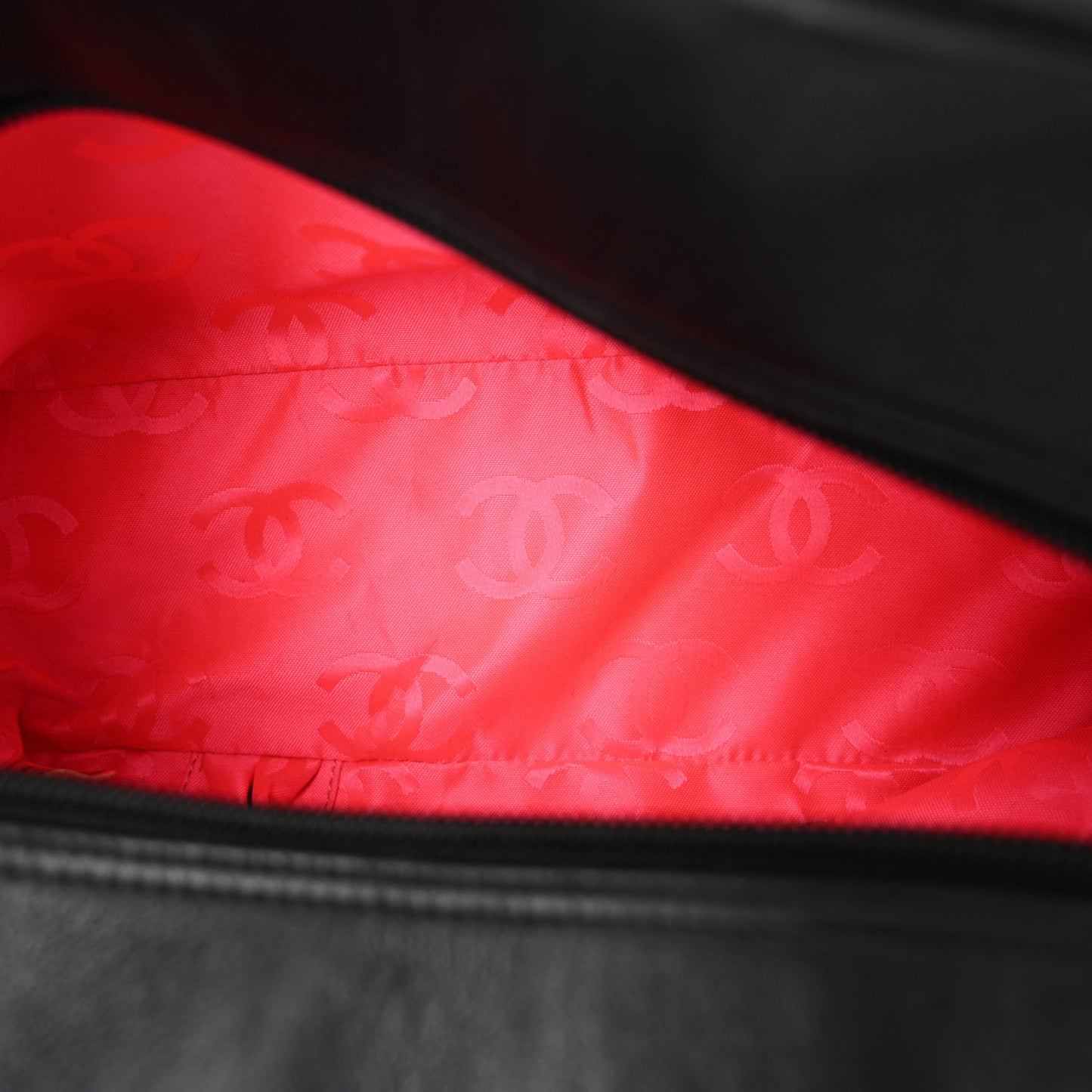 Calfskin Quilted Large Cambon Bowler Black