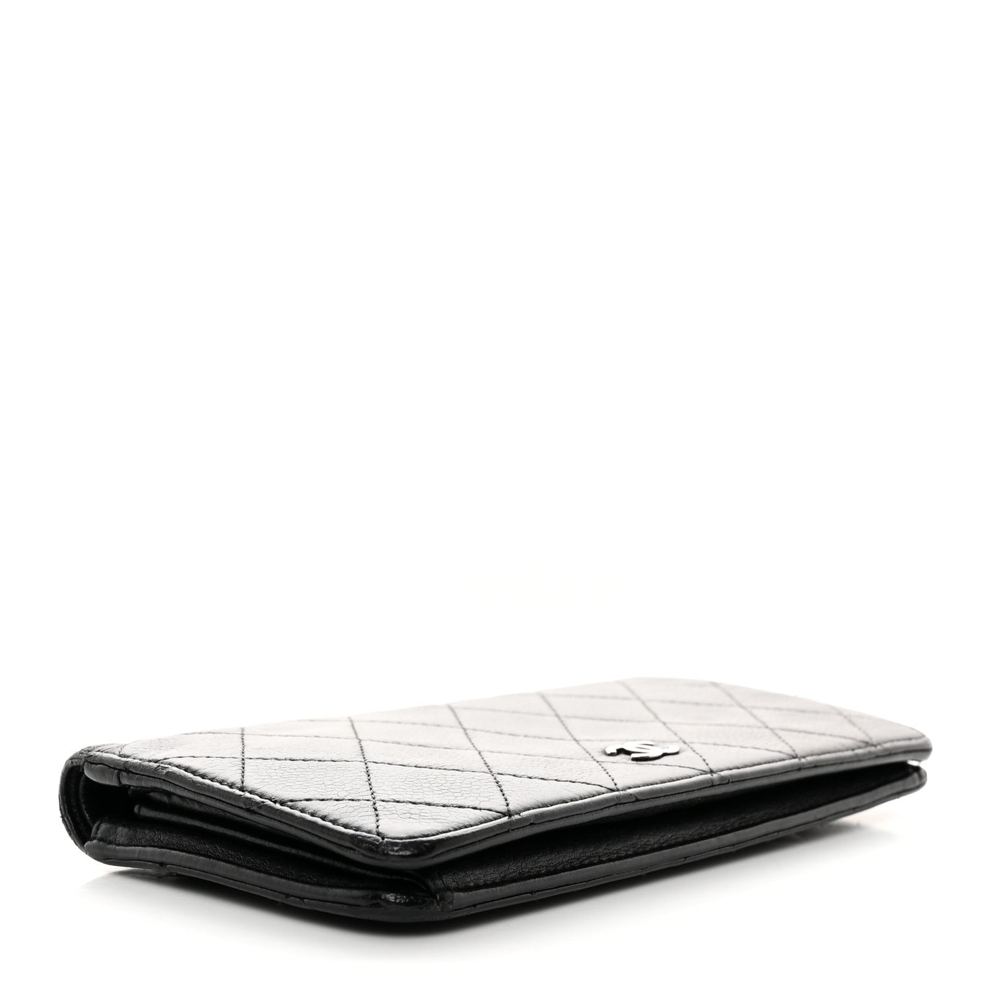Caviar Quilted Yen Wallet Black