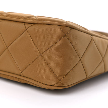 Prada Tessuto Nylon Stitched Shoulder Bag Tobacco 8 of 8