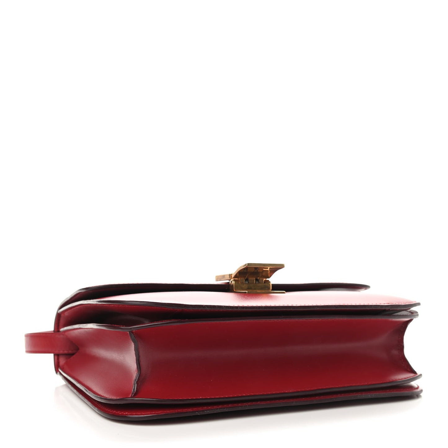 Box Calfskin Medium Classic Box Flap Bag Red