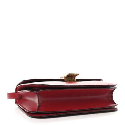 Celine Box Calfskin Medium Classic Box Flap Bag Red 4 of 10