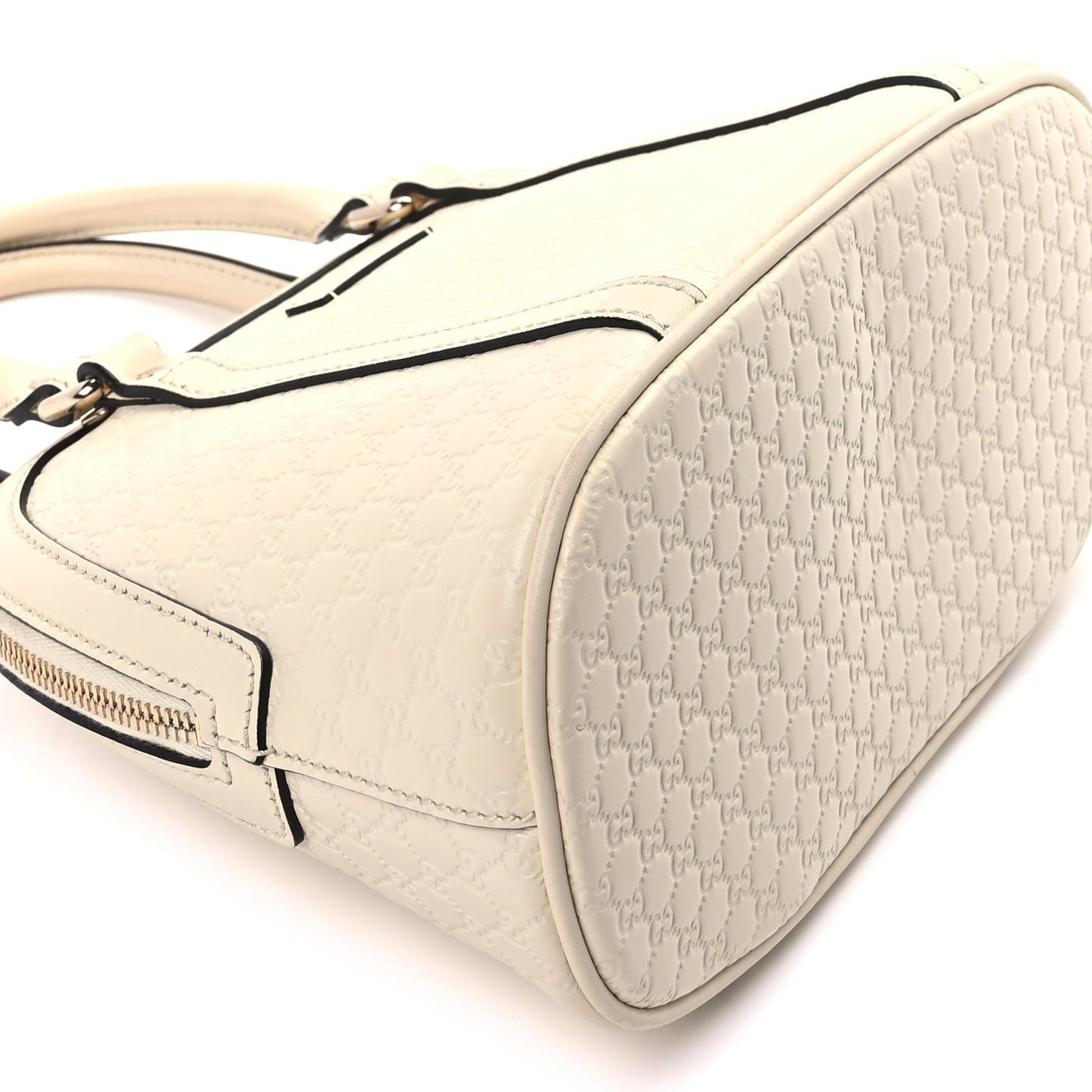 Soft Microguccissima Mini Dome Bag Ivoire