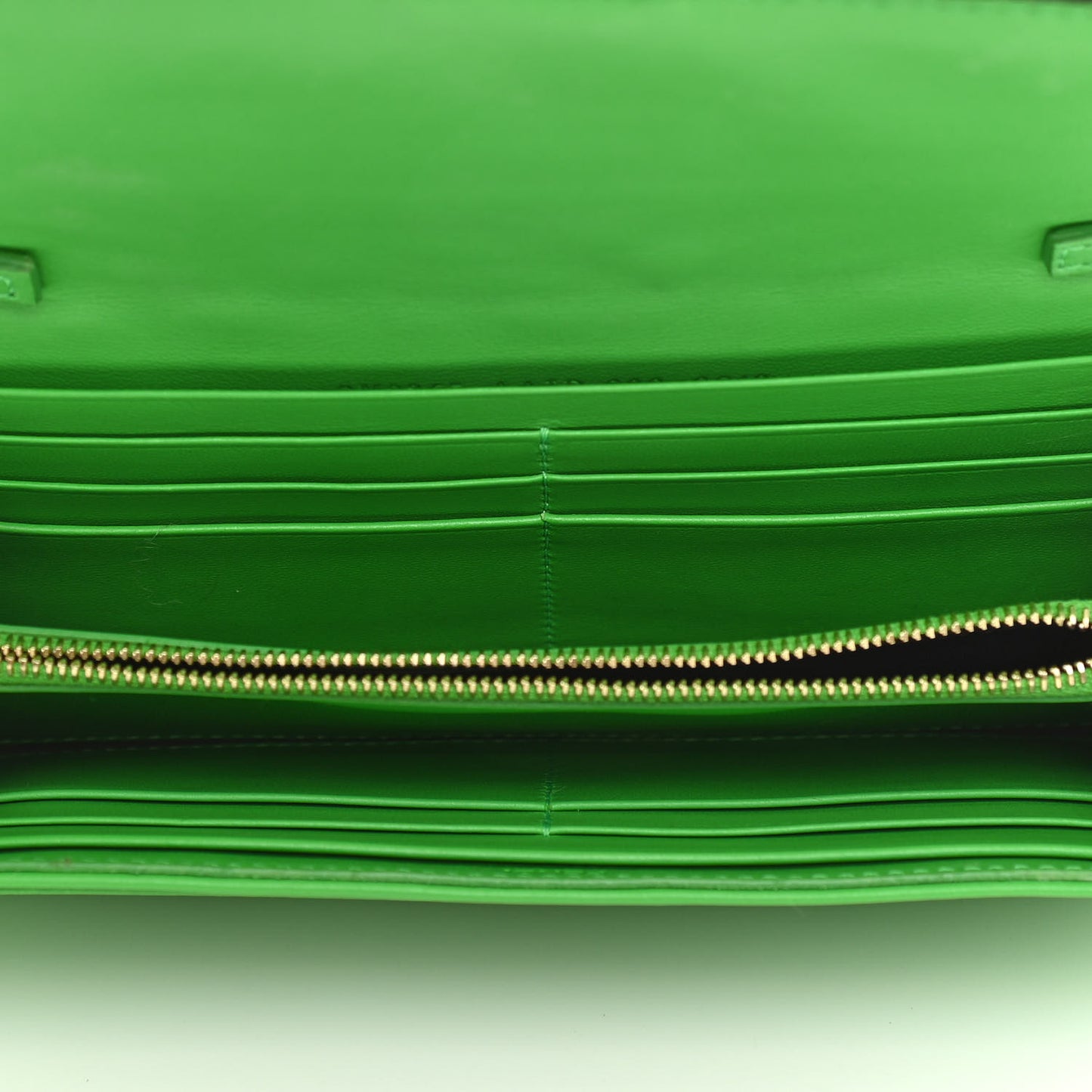 Nappa Matisse FF Embossed Continental Wallet On Chain Tomatillo