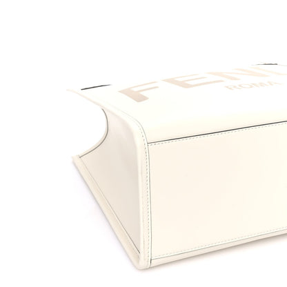 Fendi Vitello King Plexiglass Medium  Sunshine Shopper Tote White Ice 7 of 7