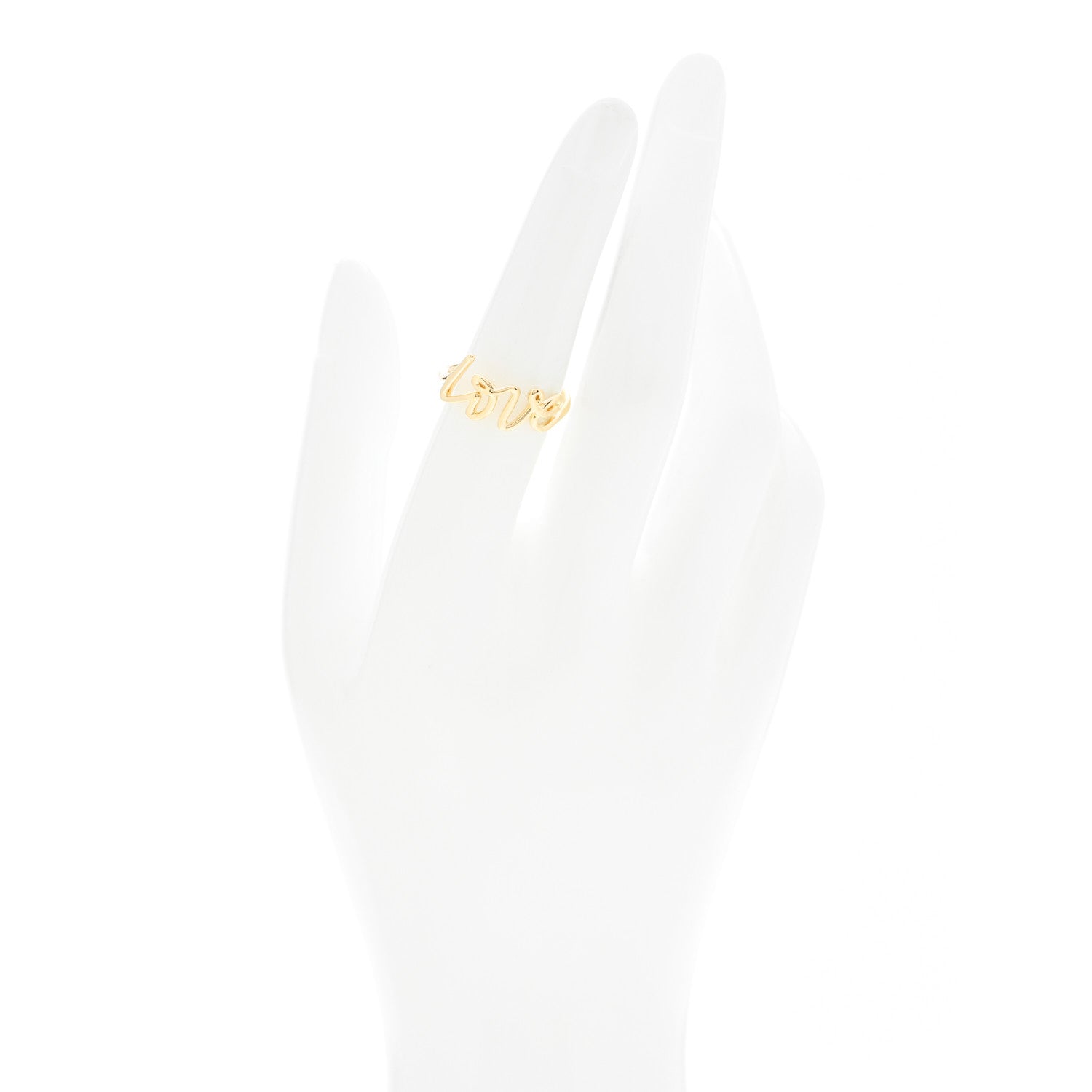 Tiffany 18K Yellow Gold Paloma's Graffiti Love Ring 54 7 2 of 5