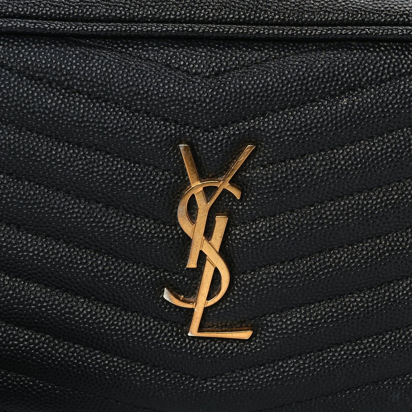 Grain De Poudre Matelasse Monogram Mini Lou Camera Bag Black