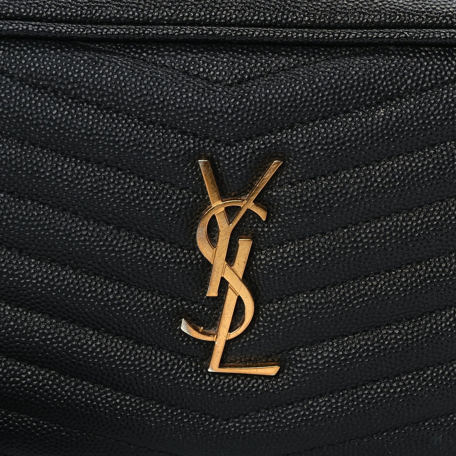 Saint Laurent Grain De Poudre Matelasse Monogram Mini Lou Camera Bag Black 6 of 9