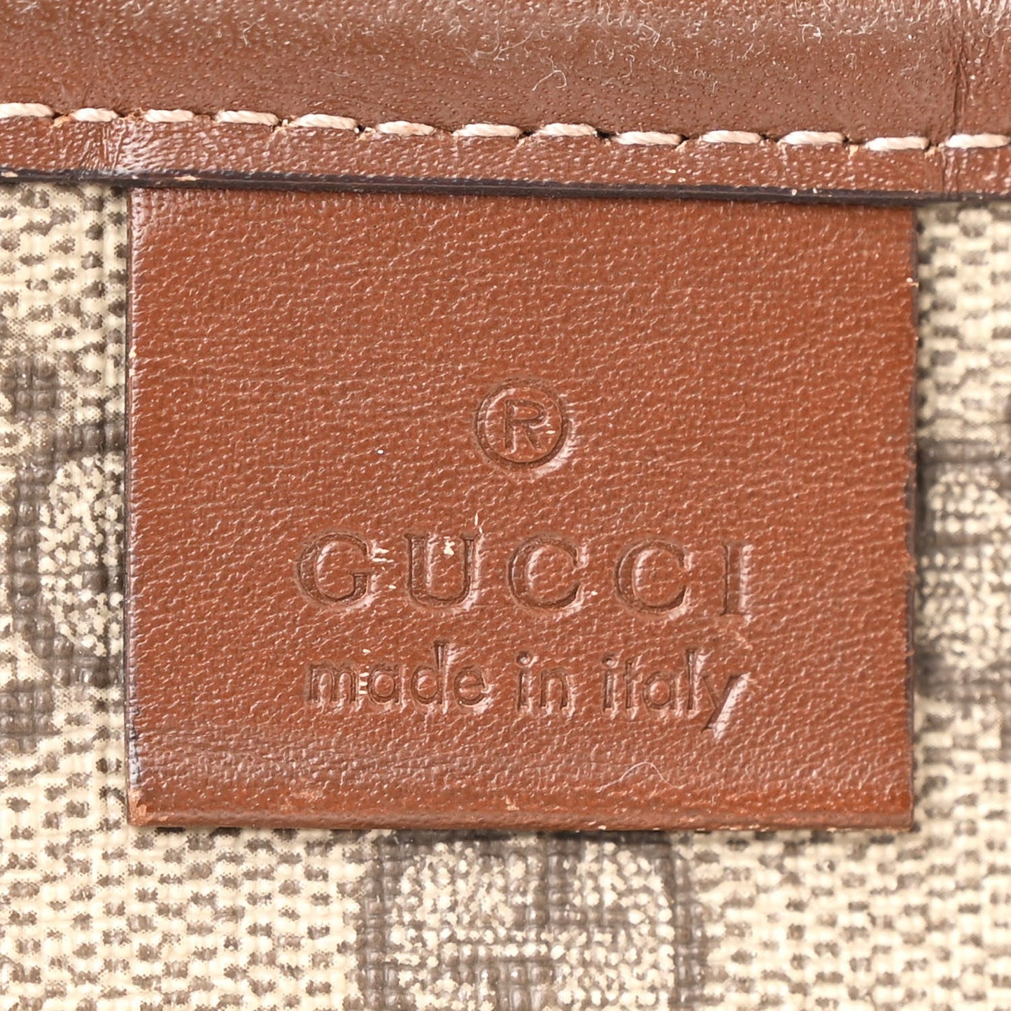 GG Plus Monogram Medium Signature Web Loop Tote Brown