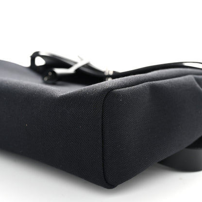 Hermes Military Toile Vache Hunter Herbag Messenger 39 Black 11 of 12