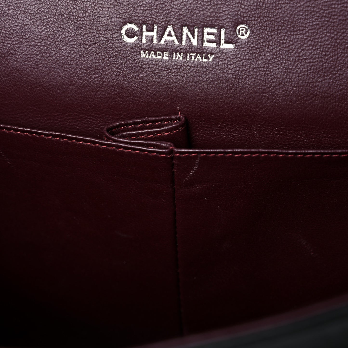 Lambskin Quilted Jumbo Double Flap Black