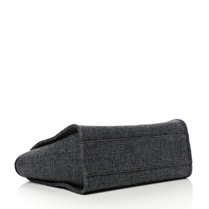 Chanel Woven Straw Raffia Small Deauville Tote Charcoal 4 of 10