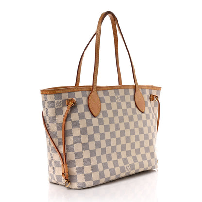 Louis Vuitton Damier Azur Neverfull PM 3 of 9