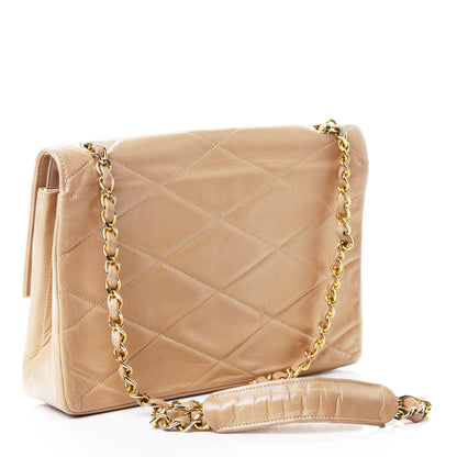 Chanel Lambskin Quilted Small Single Flap Beige 2 of 4