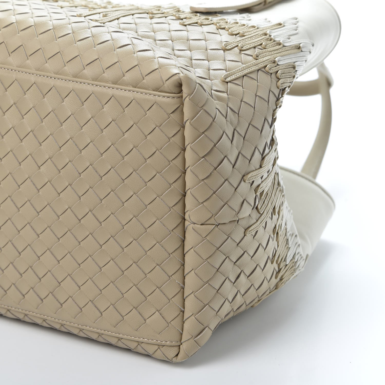 Bottega Veneta Nappa Intrecciato Medium Flow Wave Tote Mink Mist 6 of 8