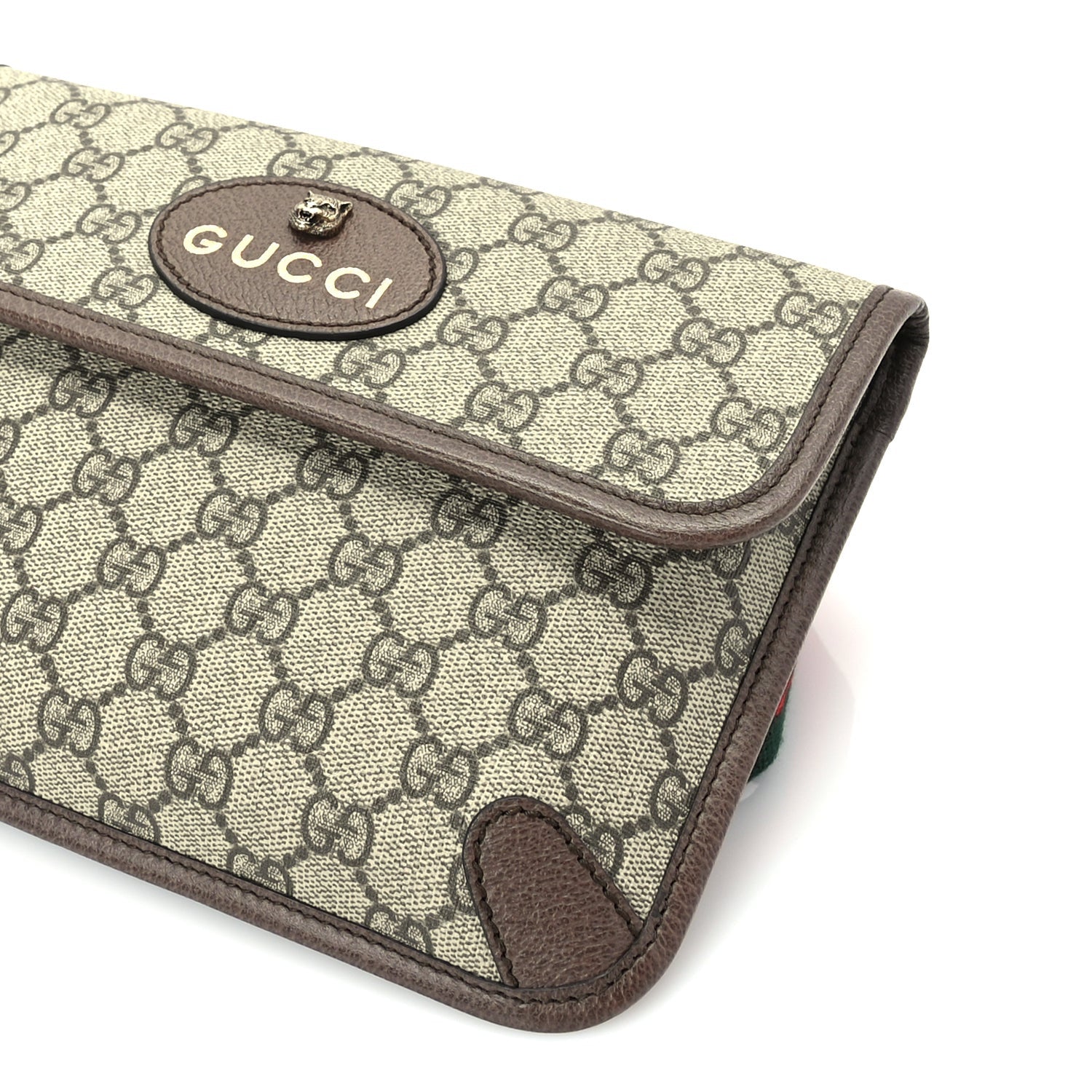 Gucci GG Supreme Monogram Neo Vintage Web Belt Bag Brown 8 of 8