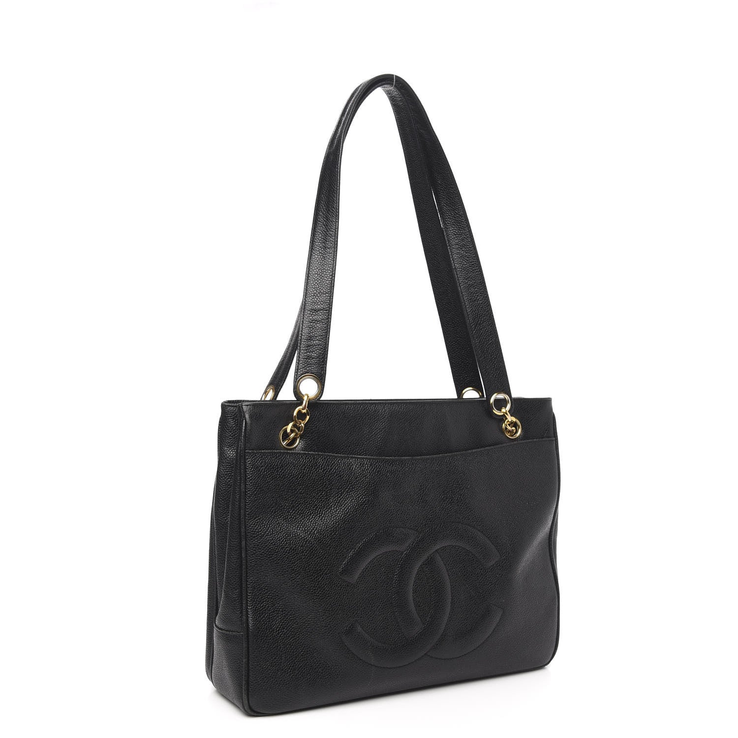 Chanel Caviar Flap Shoulder Bag Black 3 of 15