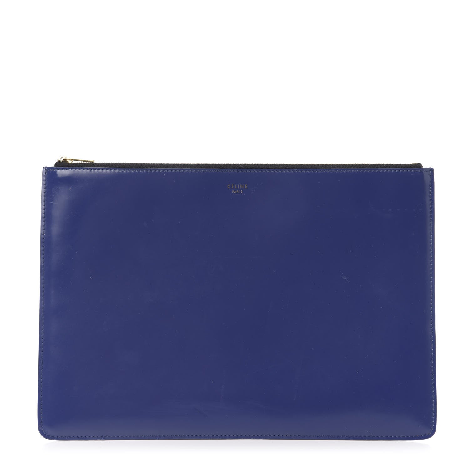 Celine Smooth Calfskin Zip Pouch Indigo 1 of 10