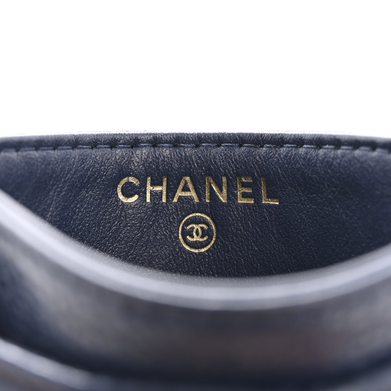 Chanel Caviar Quilted Boy Card Holder Navy Blue 6 of 7