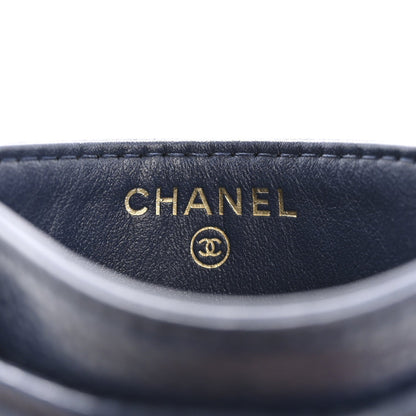 Chanel Caviar Quilted Boy Card Holder Navy Blue 6 of 7