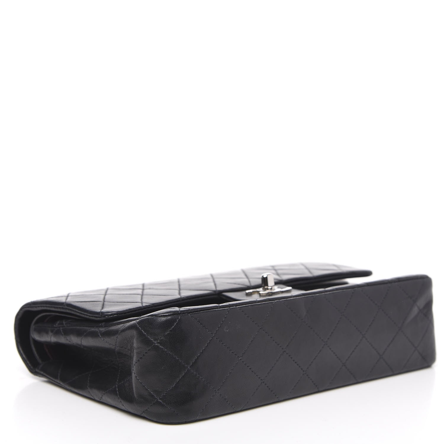 Chanel Lambskin Quilted Medium Double Flap Black 4 of 16