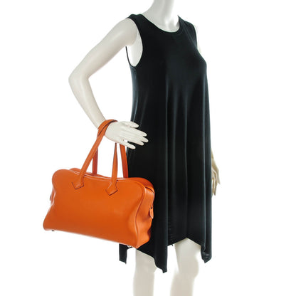 Hermes Togo Victoria II 35 Orange 2 of 8