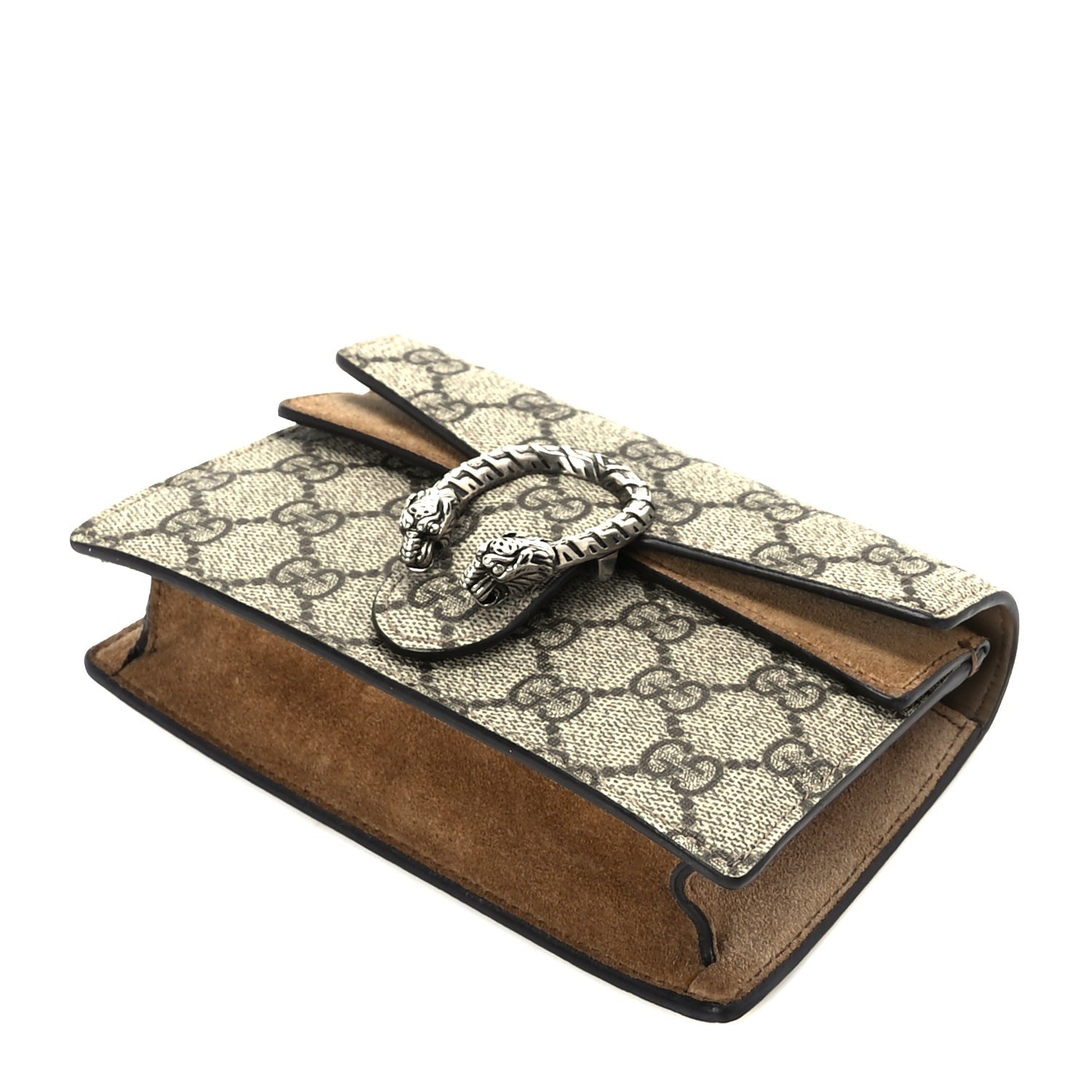 Gucci GG Supreme Monogram Super Mini Dionysus Shoulder Bag  Taupe 8 of 8