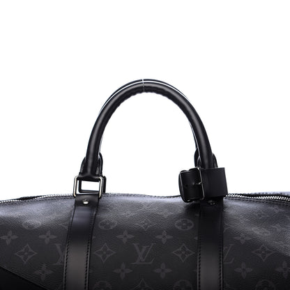 Louis Vuitton Monogram Eclipse Keepall Bandouliere 55 9 of 9
