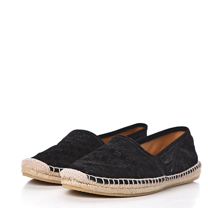 Gucci Suede Microguccissima Espadrilles 38.5 Black 3 of 14