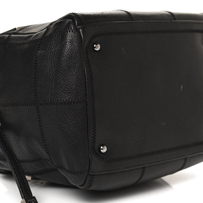 Chanel Caviar Square Stitched Tote Black 8 of 14