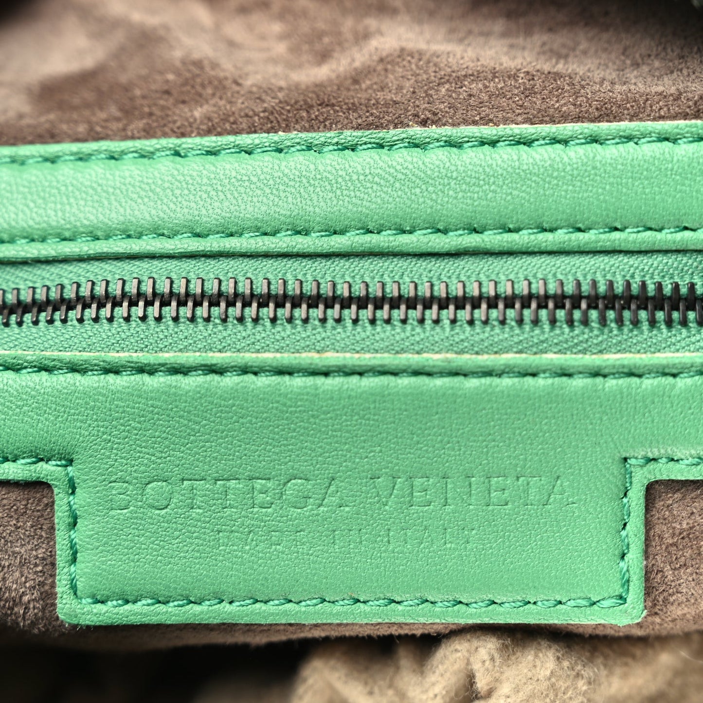 Nappa Intrecciato Nodini Crossbody Messenger Green