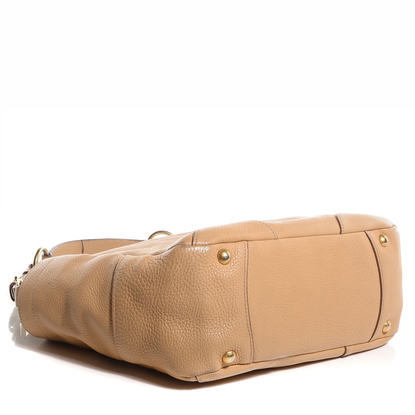 Vitello Daino Side Pocket Hobo Sabbia