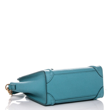 Celine Goatskin Nano Luggage Antarctic 4 of 8